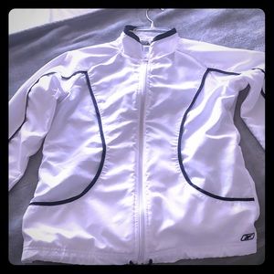 White Reebok Windbreaker